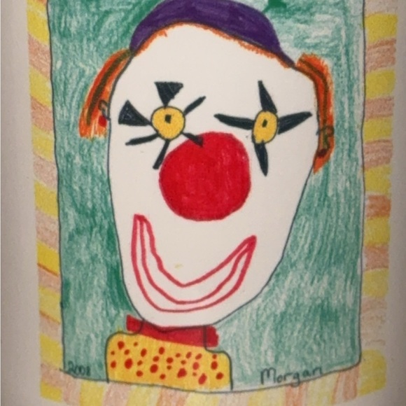 2008 Colorful Clown Art Coffee Mug/Cup Morgan - Picture 2 of 7